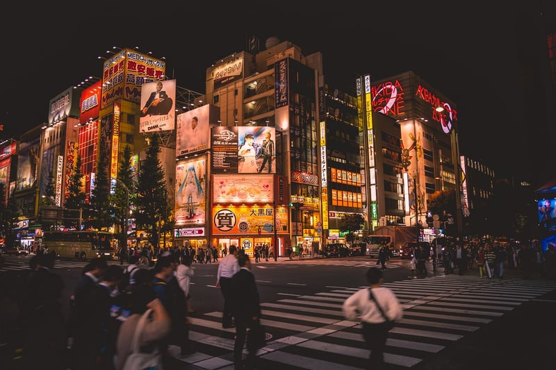 Tokyo skyline at night